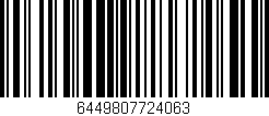 Código de barras (EAN, GTIN, SKU, ISBN): '6449807724063'