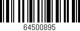 Código de barras (EAN, GTIN, SKU, ISBN): '64500895'