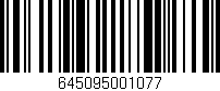 Código de barras (EAN, GTIN, SKU, ISBN): '645095001077'