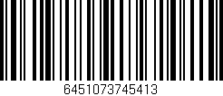Código de barras (EAN, GTIN, SKU, ISBN): '6451073745413'