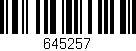 Código de barras (EAN, GTIN, SKU, ISBN): '645257'