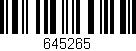 Código de barras (EAN, GTIN, SKU, ISBN): '645265'