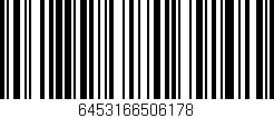 Código de barras (EAN, GTIN, SKU, ISBN): '6453166506178'
