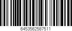 Código de barras (EAN, GTIN, SKU, ISBN): '6453562587511'