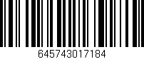 Código de barras (EAN, GTIN, SKU, ISBN): '645743017184'