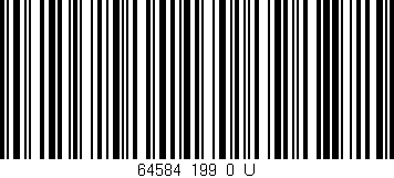 Código de barras (EAN, GTIN, SKU, ISBN): '64584_199_0_U'
