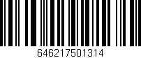 Código de barras (EAN, GTIN, SKU, ISBN): '646217501314'