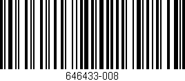 Código de barras (EAN, GTIN, SKU, ISBN): '646433-008'