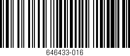 Código de barras (EAN, GTIN, SKU, ISBN): '646433-016'