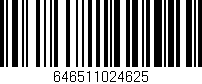 Código de barras (EAN, GTIN, SKU, ISBN): '646511024625'