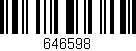 Código de barras (EAN, GTIN, SKU, ISBN): '646598'