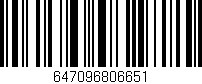 Código de barras (EAN, GTIN, SKU, ISBN): '647096806651'