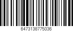 Código de barras (EAN, GTIN, SKU, ISBN): '6473138775036'