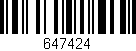 Código de barras (EAN, GTIN, SKU, ISBN): '647424'