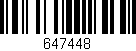 Código de barras (EAN, GTIN, SKU, ISBN): '647448'
