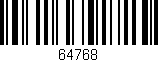 Código de barras (EAN, GTIN, SKU, ISBN): '64768'