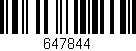 Código de barras (EAN, GTIN, SKU, ISBN): '647844'