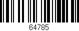Código de barras (EAN, GTIN, SKU, ISBN): '64785'