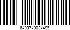 Código de barras (EAN, GTIN, SKU, ISBN): '6488740034495'