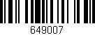 Código de barras (EAN, GTIN, SKU, ISBN): '649007'