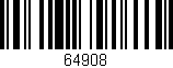 Código de barras (EAN, GTIN, SKU, ISBN): '64908'