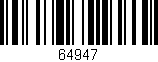 Código de barras (EAN, GTIN, SKU, ISBN): '64947'