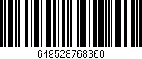 Código de barras (EAN, GTIN, SKU, ISBN): '649528768360'
