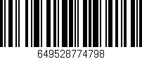 Código de barras (EAN, GTIN, SKU, ISBN): '649528774798'