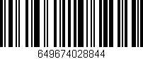 Código de barras (EAN, GTIN, SKU, ISBN): '649674028844'