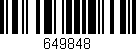 Código de barras (EAN, GTIN, SKU, ISBN): '649848'
