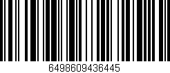 Código de barras (EAN, GTIN, SKU, ISBN): '6498609436445'