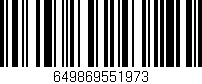 Código de barras (EAN, GTIN, SKU, ISBN): '649869551973'