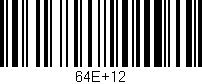 Código de barras (EAN, GTIN, SKU, ISBN): '64E+12'