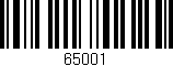 Código de barras (EAN, GTIN, SKU, ISBN): '65001'