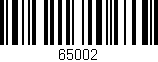 Código de barras (EAN, GTIN, SKU, ISBN): '65002'