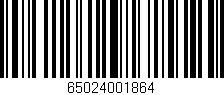 Código de barras (EAN, GTIN, SKU, ISBN): '65024001864'