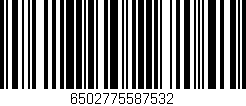 Código de barras (EAN, GTIN, SKU, ISBN): '6502775587532'