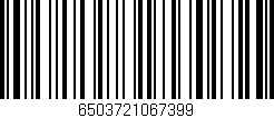 Código de barras (EAN, GTIN, SKU, ISBN): '6503721067399'