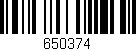 Código de barras (EAN, GTIN, SKU, ISBN): '650374'