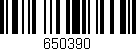 Código de barras (EAN, GTIN, SKU, ISBN): '650390'