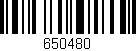 Código de barras (EAN, GTIN, SKU, ISBN): '650480'