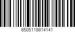 Código de barras (EAN, GTIN, SKU, ISBN): '6505119814141'