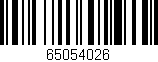 Código de barras (EAN, GTIN, SKU, ISBN): '65054026'