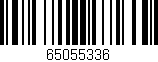 Código de barras (EAN, GTIN, SKU, ISBN): '65055336'