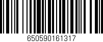 Código de barras (EAN, GTIN, SKU, ISBN): '650590161317'