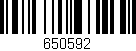 Código de barras (EAN, GTIN, SKU, ISBN): '650592'