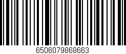 Código de barras (EAN, GTIN, SKU, ISBN): '6506079868663'