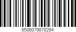 Código de barras (EAN, GTIN, SKU, ISBN): '6506079870284'