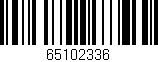 Código de barras (EAN, GTIN, SKU, ISBN): '65102336'