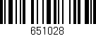 Código de barras (EAN, GTIN, SKU, ISBN): '651028'